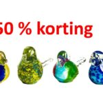 Glasvogel diverse kleuren zonder tuinprikker