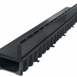 Hexaline Slotline kunststof Zwart 100x12,7x7,8 cm