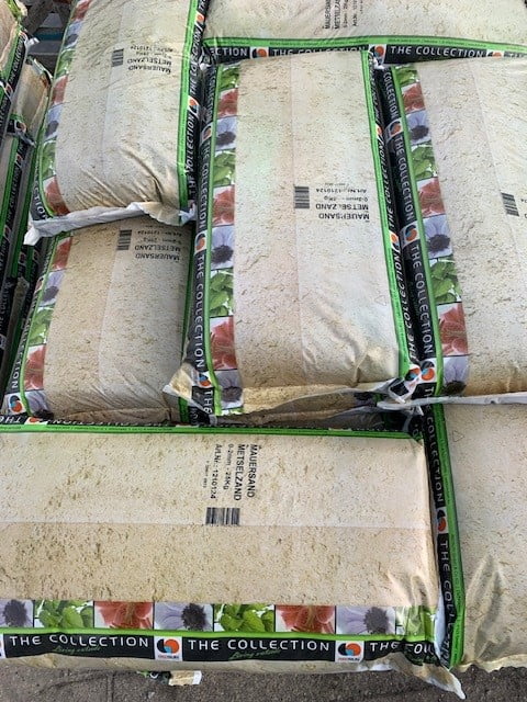 metselzand zak pallet Metselzand beige 0-2 mm 20 kg - Afbeelding 2